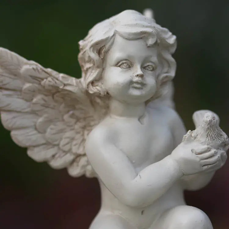 Fashionable Angel Solar Garden Decoration Resin Light