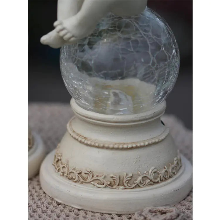 Fashionable Angel Solar Garden Decoration Resin Light