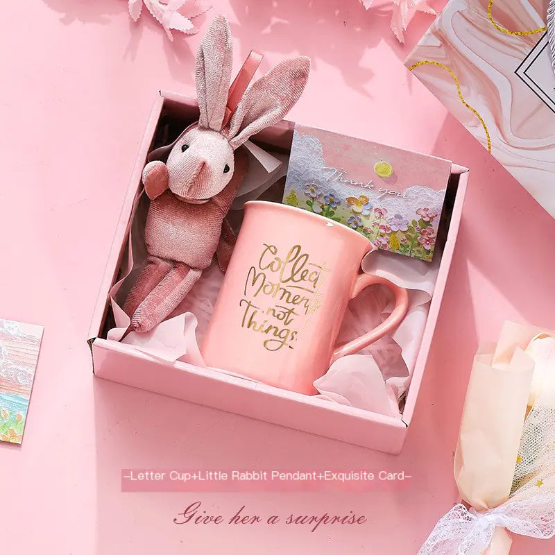 Ceramic Tulip Mug Gift Box for Friends and Occasions